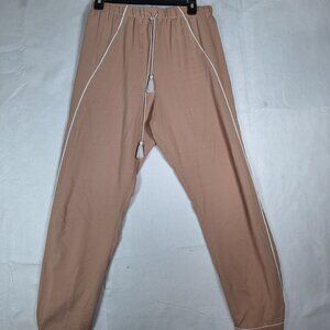 Negative tan drawstring pants size small